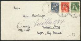 GJ.723/5, 1932 Congress Of Cold Techniques, Complete Set Of 3 Values On A Cover Used In Buenos Aires On 24/AP/1933,... - Sonstige & Ohne Zuordnung