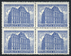 GJ.885, 1942 35c. Post Office, Block Of 4 Of Excellent Quality, The Bottom Stamps Are Mint Never Hinged, GJ Catalog... - Altri & Non Classificati