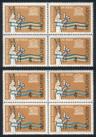 GJ.1263 (Sc.750), 1963 Nubian Treasures, Block Of 4 With VARIETY: Emerald Color Very Shifted. Including A "normal"... - Other & Unclassified