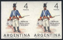 GJ.1279P, 1964 Army Day, IMPERFORATE PAIR, With Tiny And Barely Visible Hinge Mark, Excellent Quality, GJ Catalog... - Altri & Non Classificati