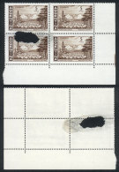 GJ.1490, 1969/71 5P. Southern Riches W/o Watermark, Block Of 4 With Odd VARIETY: Printed On Paper With Defect, With... - Sonstige & Ohne Zuordnung