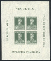 GJ.HB 1 (Sc.452), 1935 EXFIBA Philatelic Exposition, VF Quality, GJ Catalog Value US$60. - Blocchi & Foglietti