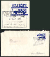 PRIVATE POST CARLOS GUTIÉRREZ: Extremely Rare Stamp With View Of A Van And Parcels, Franking A Cover Sent... - Altri & Non Classificati