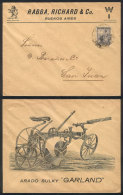 Advertising Cover (plow "Garland") Franked With 2c. Liberty And Sent To San Juan In JUN/1900, VF Quality! - Autres & Non Classés