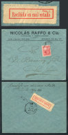 Cover Franked With 5c. Liberty, Sent From Rosario To SAn Juan On 11/AP/1901. Upon Arrival It Received The Manuscrip... - Autres & Non Classés