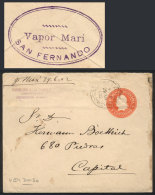 5c. Liberty Stationery Envelope Sent From San Fernando To Buenos Aires On 29/JUN/1902, On Back It Bears An... - Autres & Non Classés