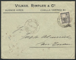 Cover Franked With 2c. Liberty, Sent From Buenos Aires To San Juan On 30/OC/1905 And Forwarded To ALBARDÓN,... - Altri & Non Classificati