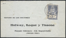 Cover Sent From La Plata To Buenos Aires On 9/AP/1913, Franked With A Revenue Stamp Of 5c. And Without Postage... - Autres & Non Classés