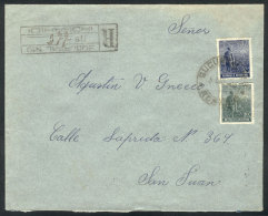 Registered Cover Franked With 10c. + 12c. Plowman, Sent From SUCURSAL Nº9 (ROSARIO) To San Juan On 5/AU/1915,... - Altri & Non Classificati