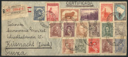 Registered Airmail Cover Sent From Buenos Aires To Switzerland On 4/JA/1936 On FIRST FLIGHT Of The Completely... - Altri & Non Classificati