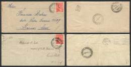 2 Covers Sent In 1936 From Coronel Vidal To Buenos Aires And From Coronel Suarez To Lanus Oeste, Postmarked On... - Altri & Non Classificati