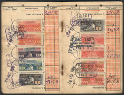 Postal Savings Book With 89 Stamps, Wide Variety, Fine Quality! - Autres & Non Classés