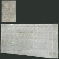 Original METAL SHEET To Print The Issue Of Revenue Stamps Of 1936 Of The Municipality Of Santa Fe, With Varlues... - Autres & Non Classés