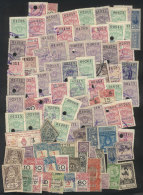 Lot Of MANY HUNDREDS Revenue Stamps Of Varied Periods, Including National, Provincial And Municipal Stamps, Most Of... - Autres & Non Classés