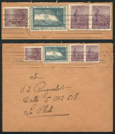 Military Aviation, Cinderella Of 5c. Of 1919 + Postage With Plowman Stamps 4c.  + Pair ½c., Sent From Buenos... - Altri & Non Classificati