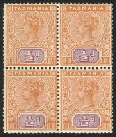 Sc.76, Beautiful Mint Block Of 4, The Top Stamps Are Very Lightly Hinged (appear MNH), VF Quality! - Neufs