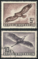 Yvert 58/59, 1950/3 Birds, 2 High Values Of The Set, Used, VF Quality, Catalog Value Euros 210+ - Sonstige & Ohne Zuordnung