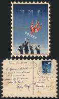 Special Postcard Franked With UNICEF Stamp, Sent To Argentina On 14/MAY/1949, Interesting! - Covers & Documents