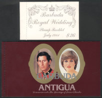 2 Modern Booklets, Topic Royal Wedding And Lady Di, Complete And Of Excellent Quality! - Barbuda (...-1981)