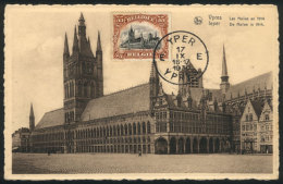 YPRES: The Cloth Halls In 1914, Architecture, Maximum Card Of SE/1930, VF - Andere & Zonder Classificatie