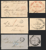 GROUP OF 3 VERY INTERESTING LETTERS: 1) ALTERNATIVE ROUTE TEST: Entire Letter Sent From PELOTAS To Buenos Aires,... - Autres & Non Classés