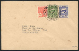 Airmail Cover Sent From Livramento To Porto Alegre On 20/JUN/1934 By VARIG, Very Nice! - Lettres & Documents