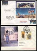 11 Modern Covers Sent To Argentina With Fantastic Commemorative Postages, Very Thematic, Several With Souvenir... - Chile