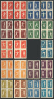 Sc.141/150 (without 146), 1952 Armies, 9 Blocks Of 4 Of The Set Of 10 (ORIGINAL Stamps, Only Missing Sc.146) + The... - Other & Unclassified