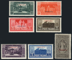 Sc.28/34, 1929 Monte Cassino, Cmpl. Set Of 7 Values, Mint Lightly Hinged, VF Quality! - Cirenaica