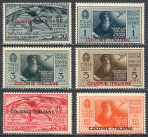 Sc.C1/C6, 1932 Dante Alighieri, Cmpl. Set Of 6 Values, MNH, VF Quality! - Altri & Non Classificati