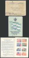 Official Envelope With Card About The Issue Commemorating The Stamp Centenary, Sent To Argentina On 27/AU/1955,... - Sonstige & Ohne Zuordnung