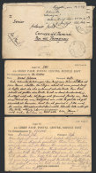 2 Cards And 1 Cover With Thick Correspondence (but The Postage Was Cut Out) Sent In 1947 By German Prisoners Of War... - Otros & Sin Clasificación
