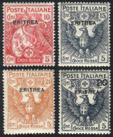 Sc.B1/B4, 1915/6 Red Cross, Cmpl. Set Of 4 Values, Mint With Small Hinge Marks, VF Quality! - Erythrée