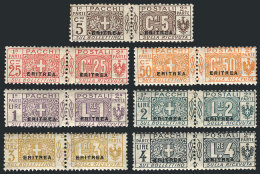 Sc.Q1 + Q3/Q8, 1916 7 Values Of The Set Of 8 (only Missing The 10c., Sc.Q2), Mint Very Lightly Hinged, Most Of VF... - Eritrea