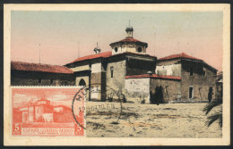 HUELVA: La Rábida Monastery, Maximum Card Of OC/1939, With Stain Spots - Maximum Cards