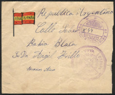 CIVIL WAR: Cover Sent With Military Postal Franchise By A Soldier Of The "Zamora Infantry Regiment, Bilbao Front"... - Altri & Non Classificati