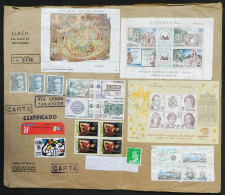 Large Cover Sent By Registered Airmail To Argentina In JUN/1996, With Large Multicolor Postage That Includes 3... - Altri & Non Classificati