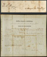 Diploma Dated 12/AP/1877 For A Consul In Argentina, Signed By Queen ISABELLA II (signed 'YO LA REINA'), Rare!! - Autres & Non Classés