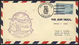 24/NO/1935 First Flight Honolulu - Guam, VF Quality! - Storia Postale