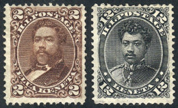 Sc.35/36, 1875 Cmpl. Set Of 2 Values, Mint Original Gum - Hawai