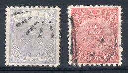 Sc.40 + 43, Both With COMPOUND PERFORATION 10x12½, Used, Very Fine Quality, Rare! - Fidji (...-1970)