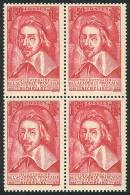 Sc.304, 1935 Cardinal Richelieu, MNH Block Of 4, Excellent Quality. Catalog Value US$280, Superb! - Autres & Non Classés