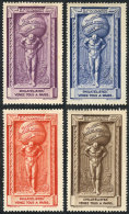 Paris 1925 Philatelic Expo, Set Of 4 Cinderellas Of VF Quality! - Other & Unclassified