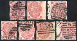 Sc.49, Plate 4, 5, 6, 7, 8, 9 And 10, Used (one Mint Re-gummed), Fine General Quality, Catalog Value US$850+ - Other & Unclassified