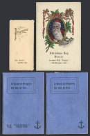 S.S. VESTRIS: 2 Small Books Of Prayers For Use At Sea + Christmas Day Dinner Menu 25/DE/1921 + Music Programme For... - Sin Clasificación