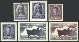 6 Proofs Of Cinderellas Or Labels Printed By Waterlow & Sons Ltd. On The Paper That Was Used To Print Argentina... - Altri & Non Classificati