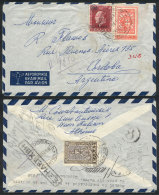 Airmail Cover Sent From Athens To Argentina On 27/FE/1950 Franked With 4.500d. The Address Was Incorrect (wrong... - Other & Unclassified