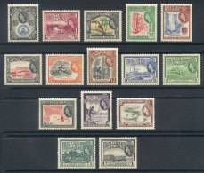 Sc.253/267, 1954 Animals, Fish, Flora, Ships, Maps Etc., Complete Set Of 15 Values, VF Quality, Catalog Value... - Guyana Britannica (...-1966)