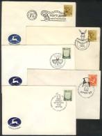 5 Covers Of Years 1958/1966 With Thematic Postmarks TOPIC FAUNA, VF Quality! - Collections, Lots & Séries