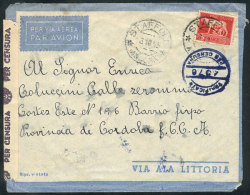 Airmail Cover Franked With 5L., Sent Via LATI From Staffola To Argentina On 6/OC/1945, VF! - Non Classificati